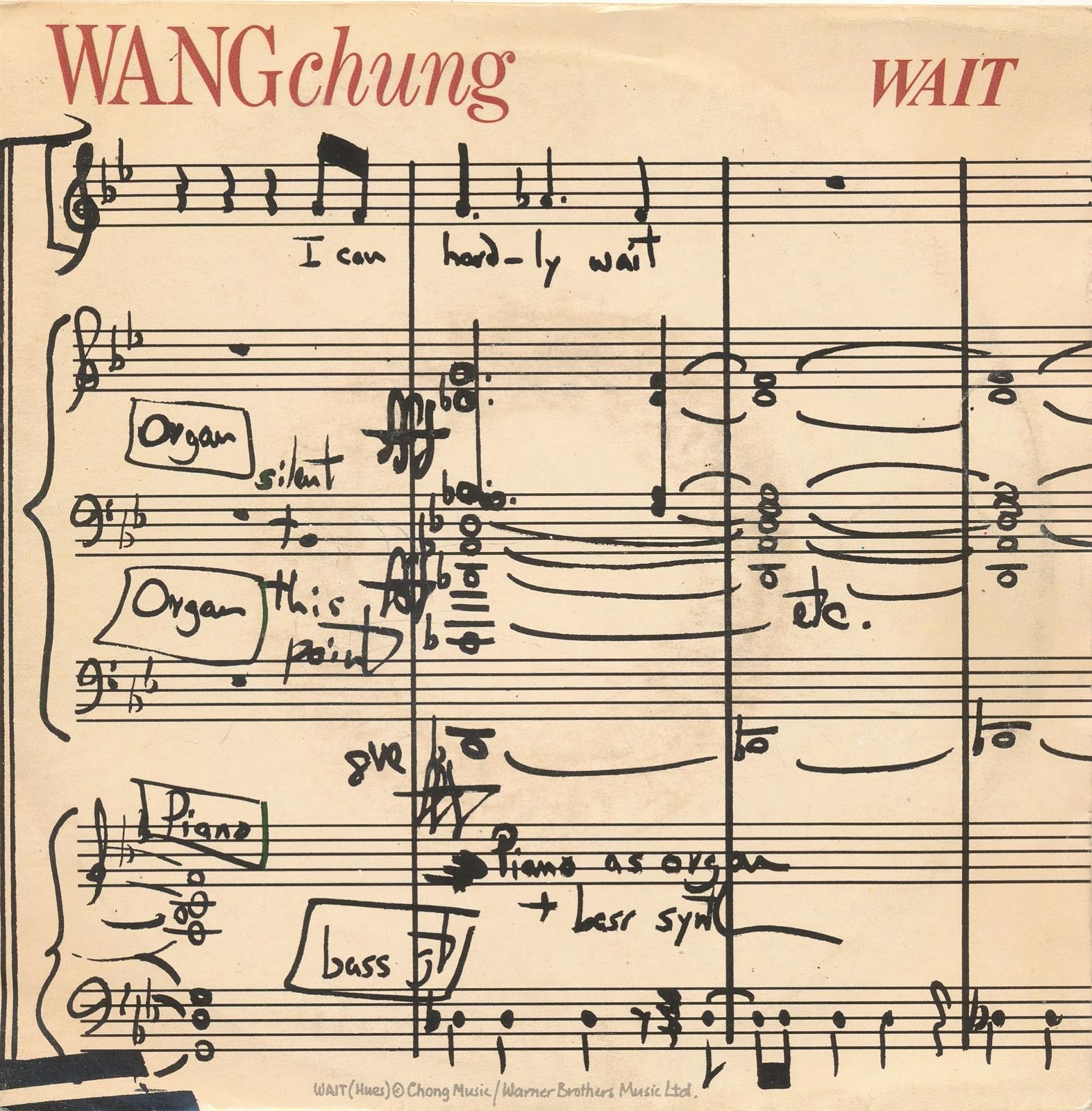 Wait / Dance - Wang Chung - Single 7" Vinyl 190/17
