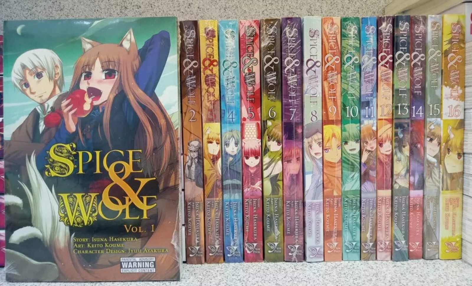 Spezie e lupo vol. Set completo manga inglese 1-16