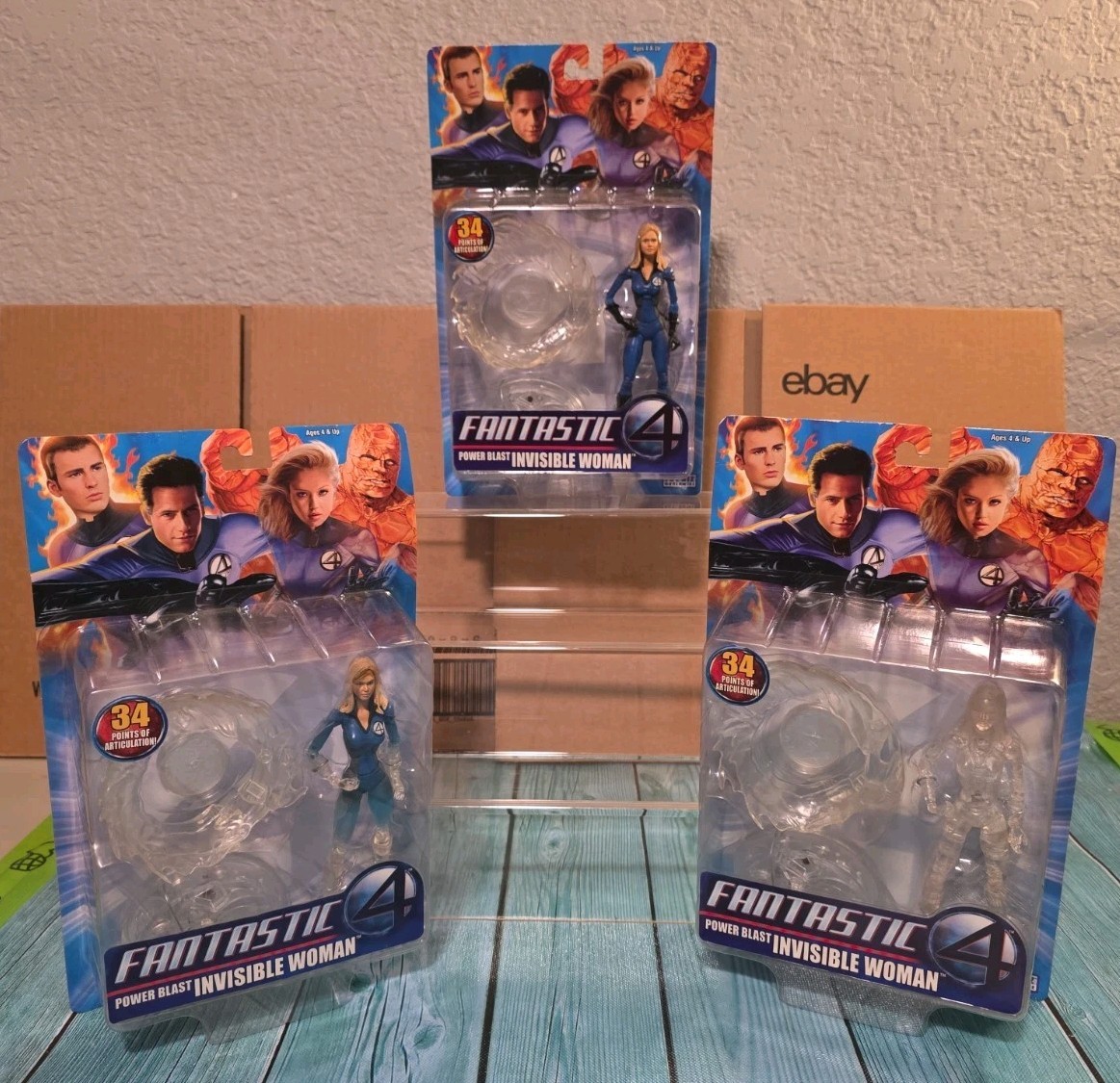 🔥NUOVO Fantastic Four Power Blast Donna Invisibile ToyBiz tutte e 3 le versioni🔥