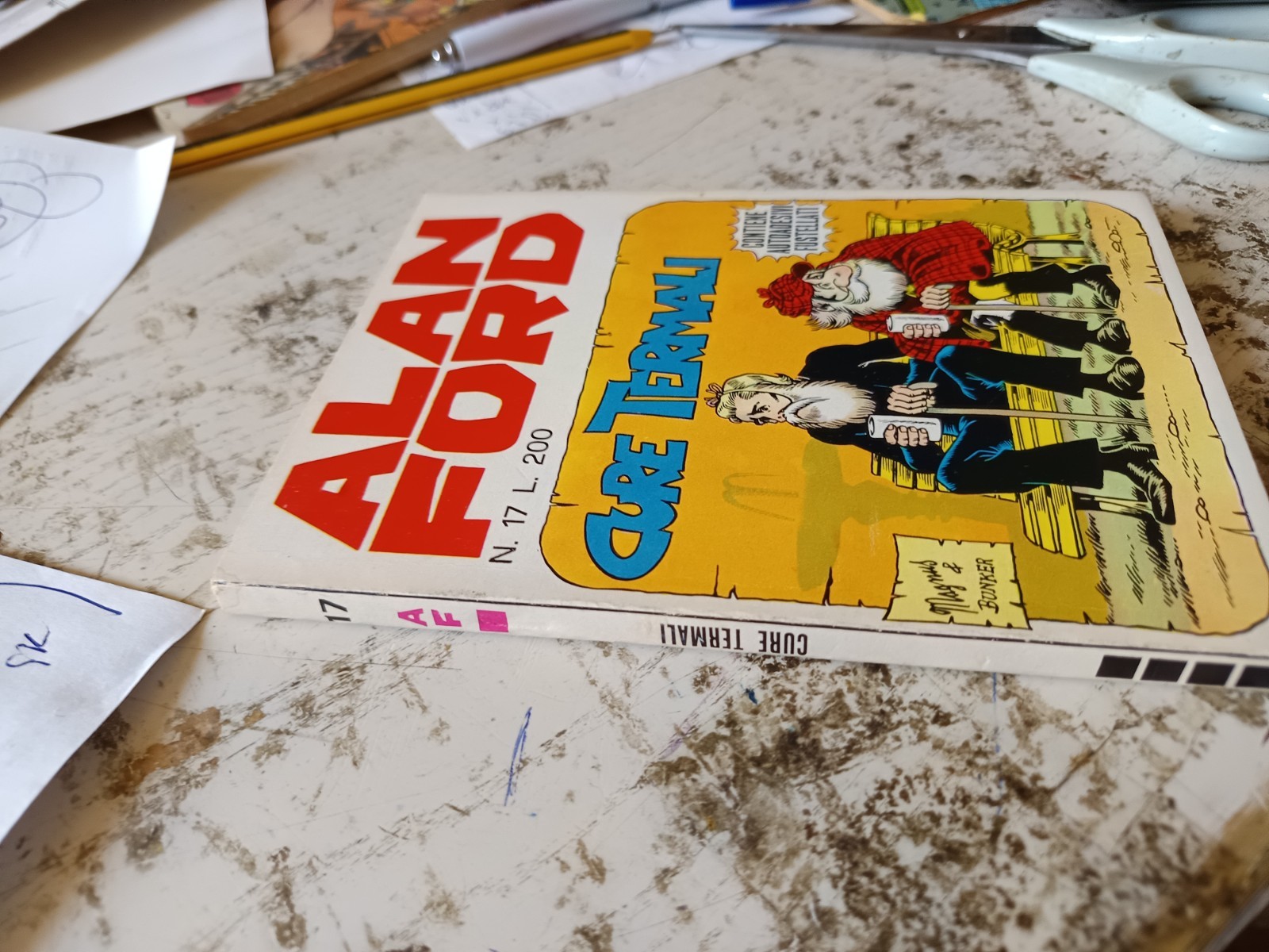 ALAN FORD N. 17 ORIGINALE STATO MAI APERTO E MAI LETTO + GADGET ADESIVI