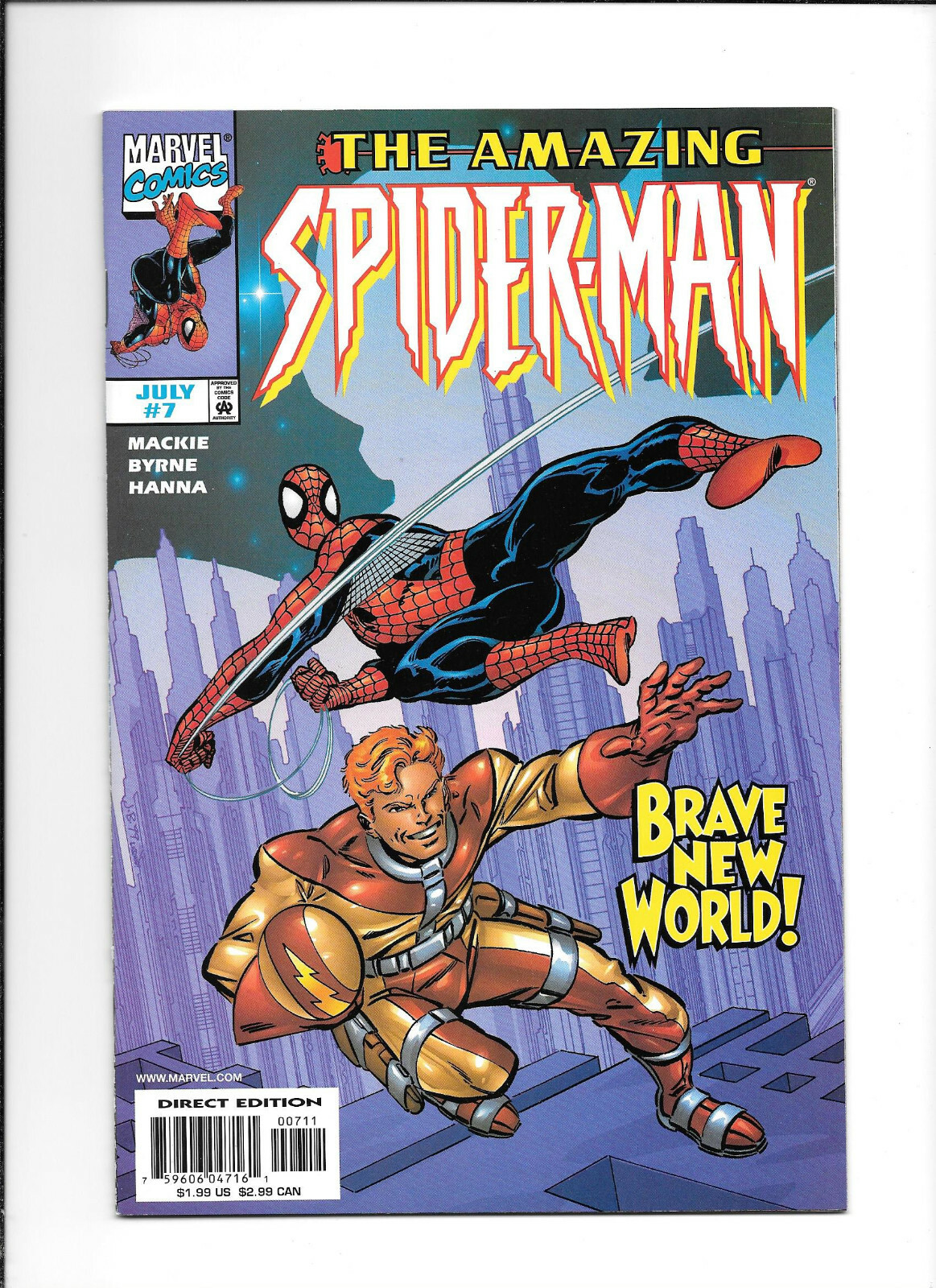 Amazing Spider-Man #7 | 1999 Series | Got Milk Cards Insert Venom and Daredevil