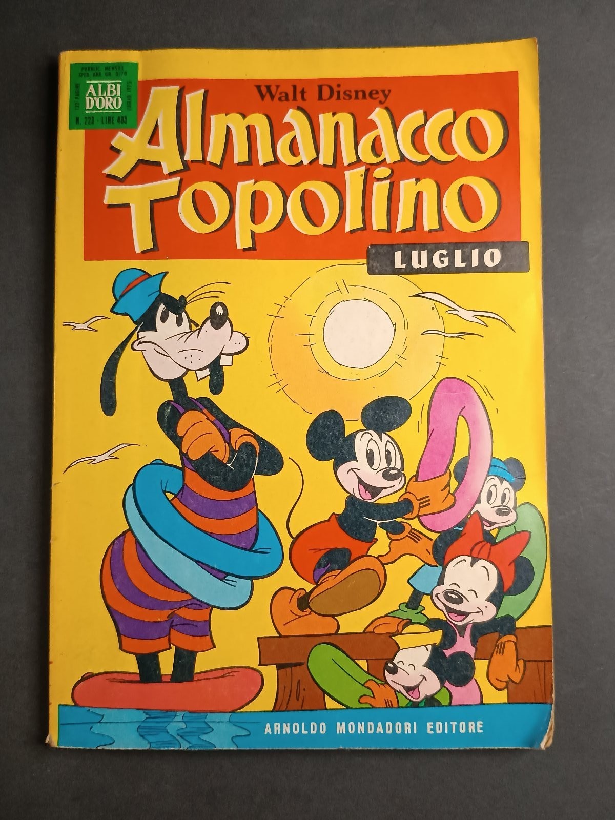 Fumetto Almanacco Topolino n.223 Luglio 1975 Albi d'Oro Mondadori