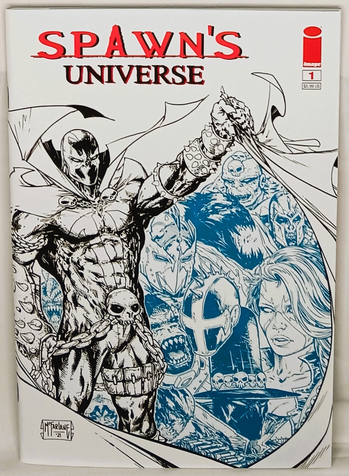 SPAWN's UNIVERSE #1 | Copertina variante seconda stampa Todd McFarlane | Spawn | Immagine