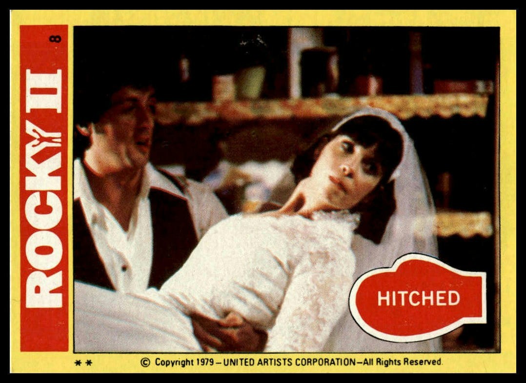Hitched - 1979 Topps Rocky II #8 (b)