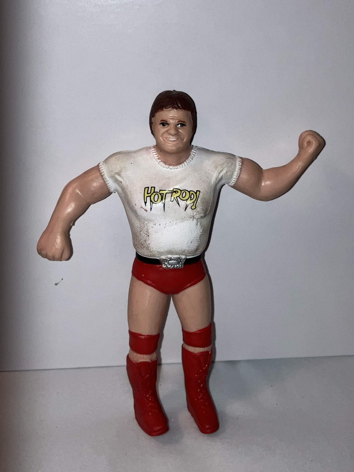 WWF LJN Wrestling Superstars Bendies ROWDY RODDY PIPER Figure - WWE (A)