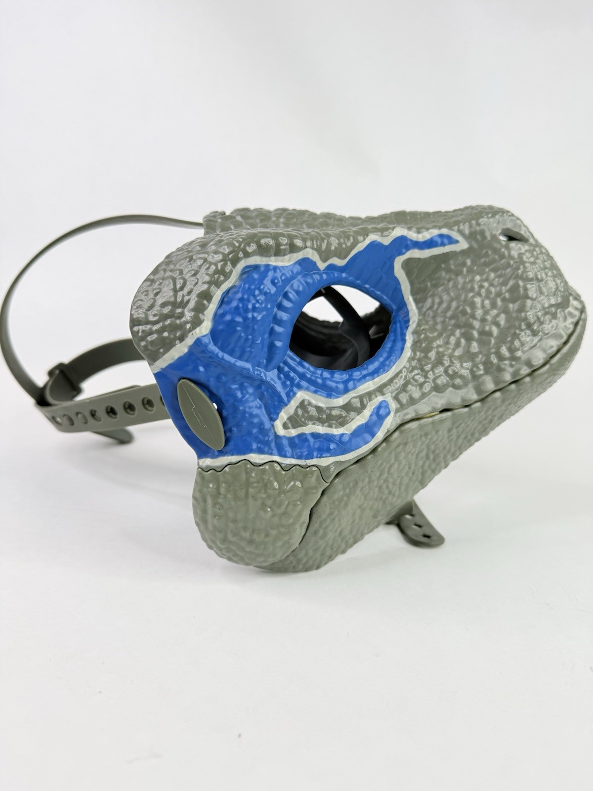 Jurassic World Park Velociraptor Blue Mask Raptor Dinosaur Teeth Mouth Move 2018