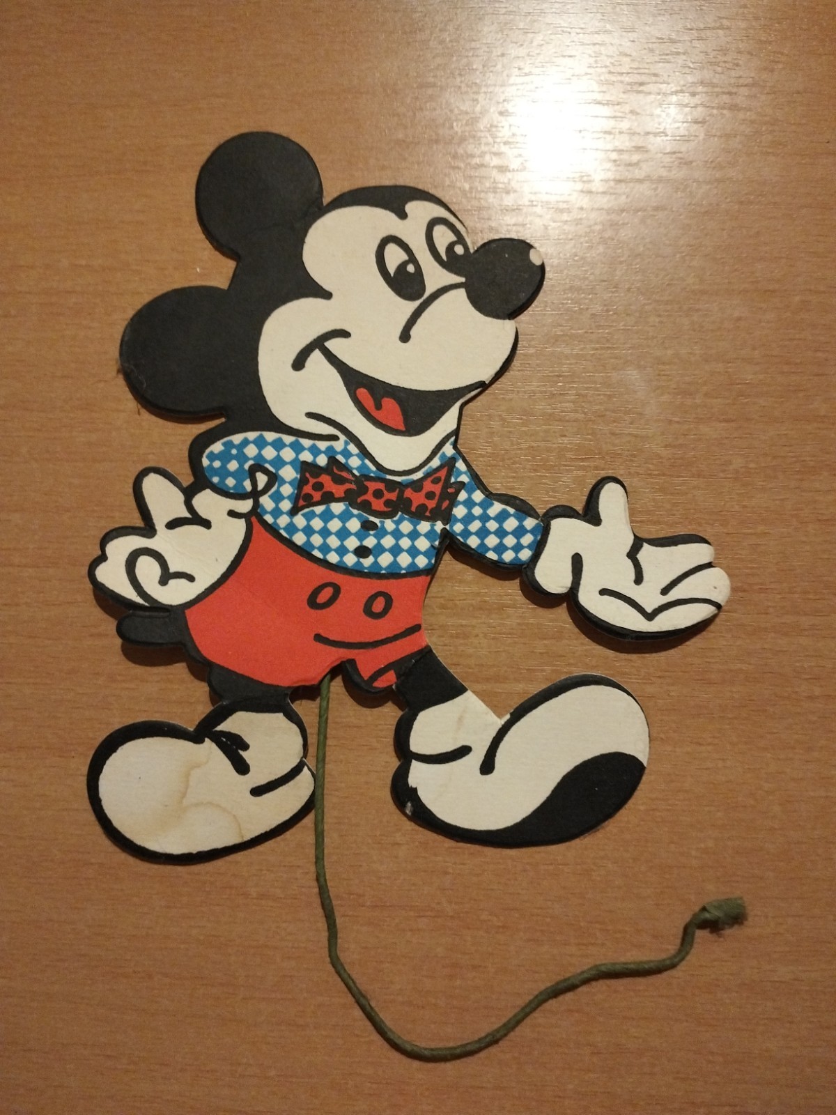 pubblicità Topolino molto antica, in cartone, espositore bancone anni 1950/60 circa