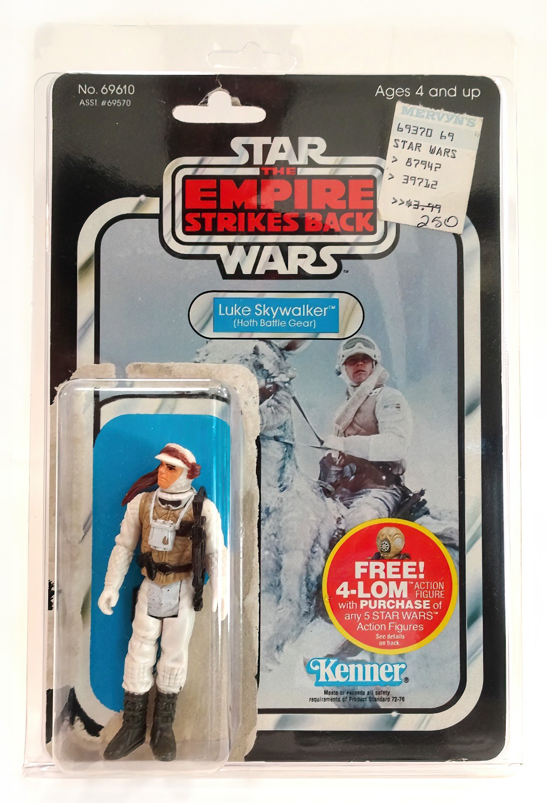 Star Wars💥Luke Skywalker (Hoth Battle Gear)💥Empire Strikes Back💥47 Back💥1982