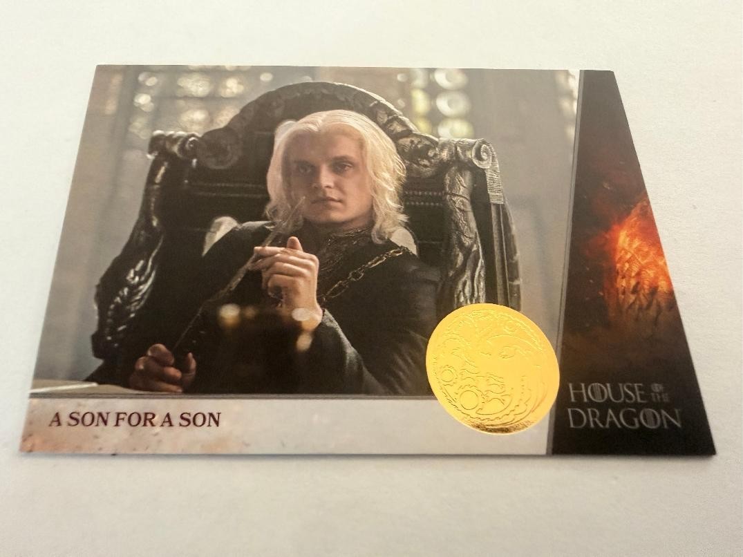 House of The Dragon Series 2 Base Gold Parallel Card #1