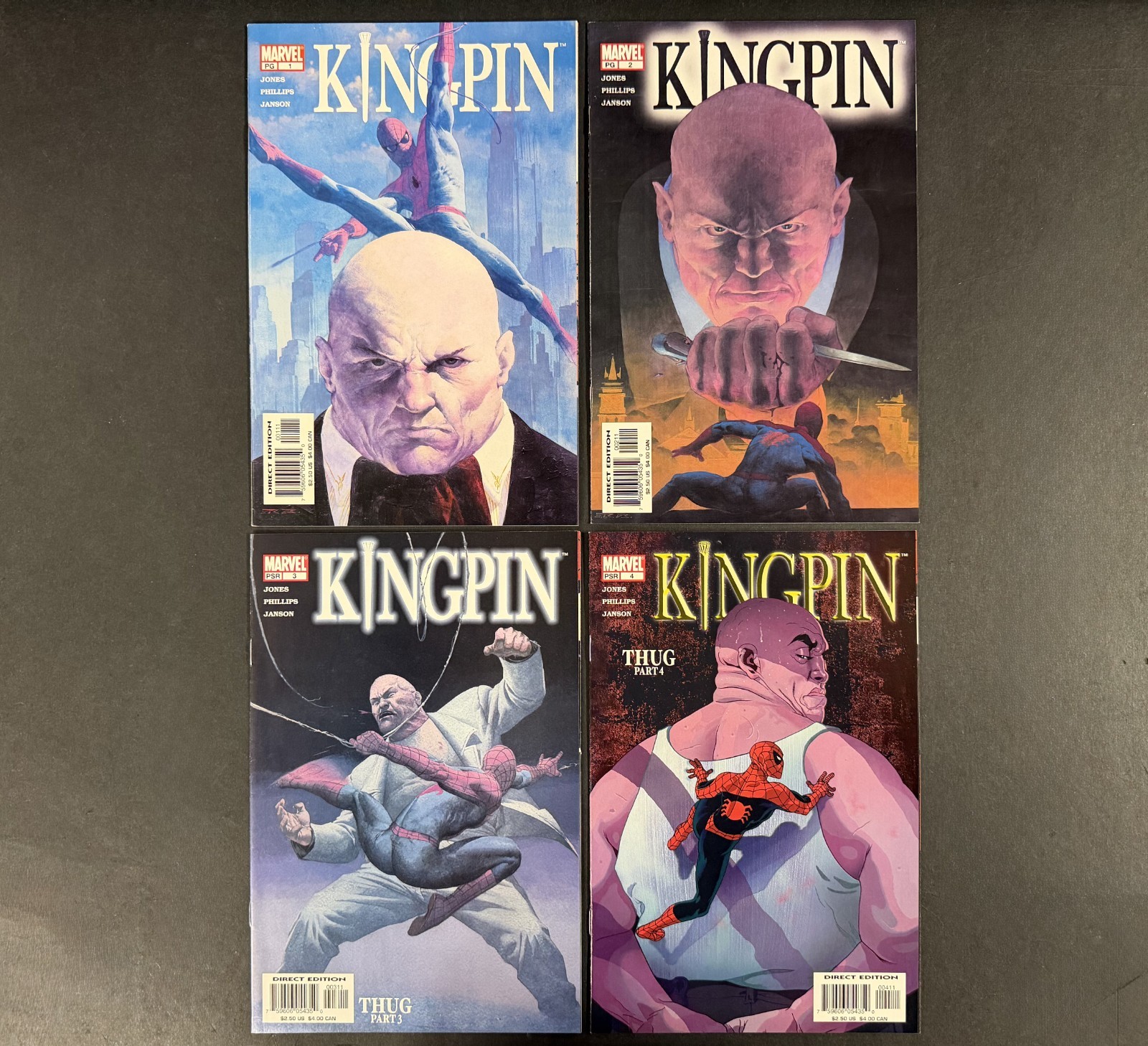 Kingpin (2003) #1-7 set completo Marvel Comics quasi nuovo lotto di 7