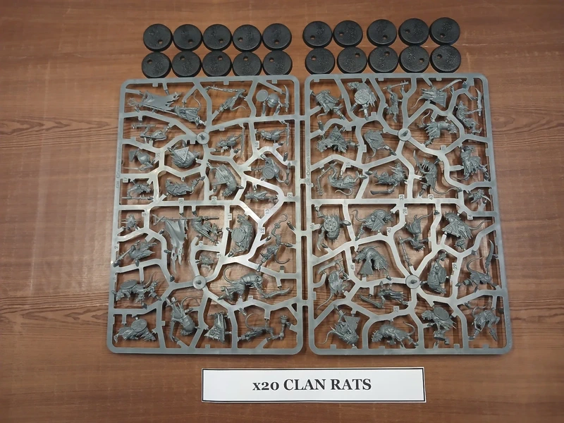 20x Skaven Clanrats – Skaven Warhammer Age Of Sigmar AOS