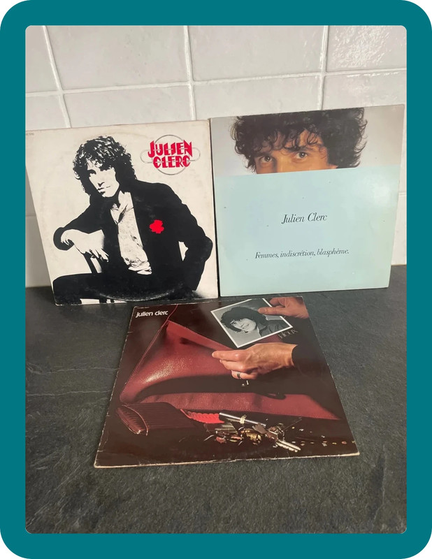Lot de 3 disques vinyle 33t