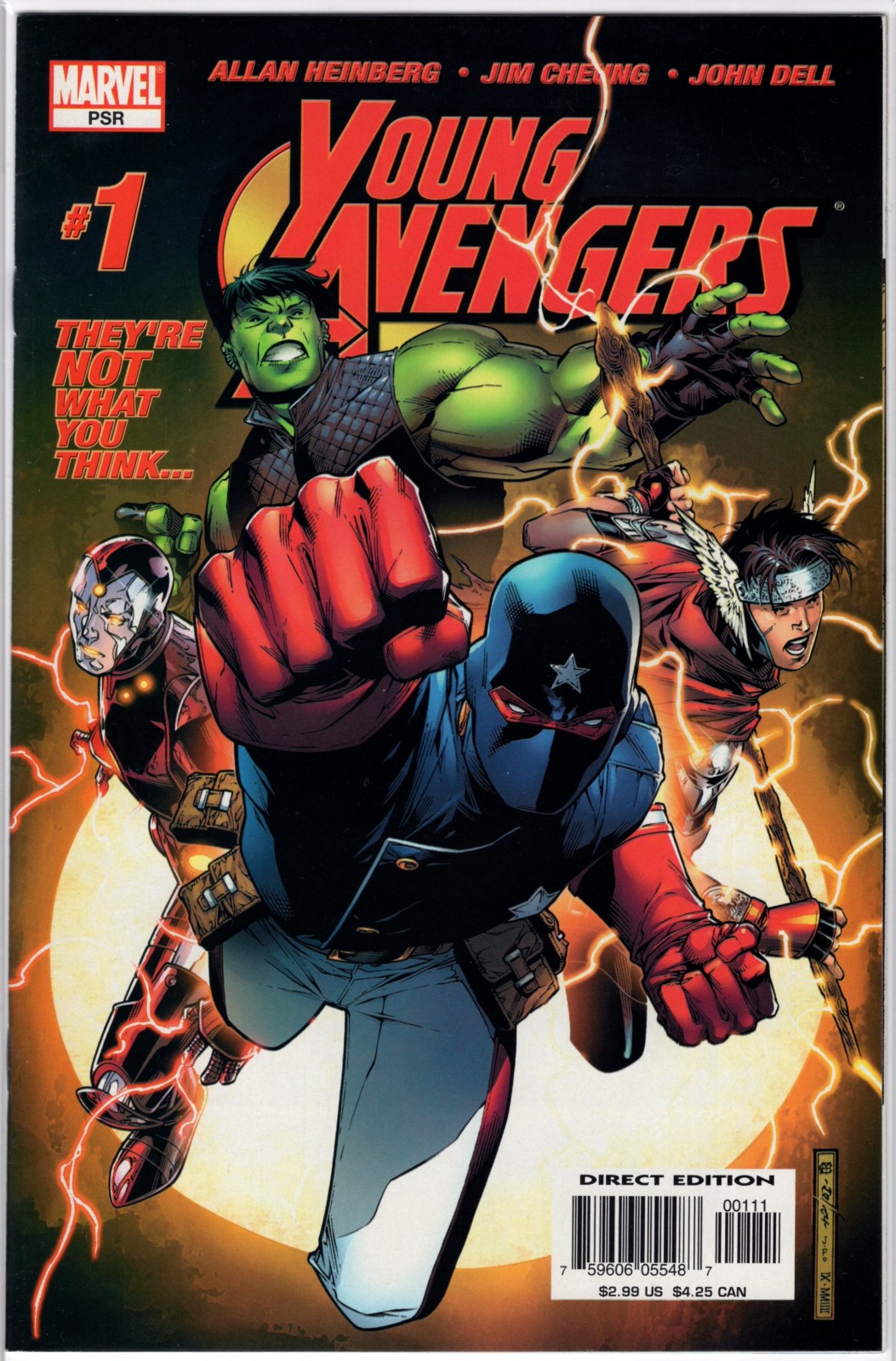 YOUNG AVENGERS #1 (1° APPARIZIONE SQUADRA DEI GIOVANI AVENGERS) COPERTINA JIM CHEUNG