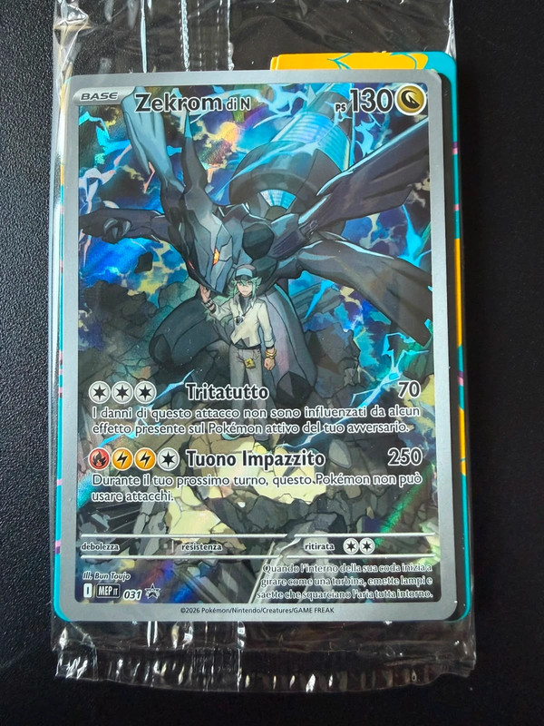 Carta Pokémon Promo Zekrom di N 35 - Edizione Italiana - Evoluzioni Prismatiche