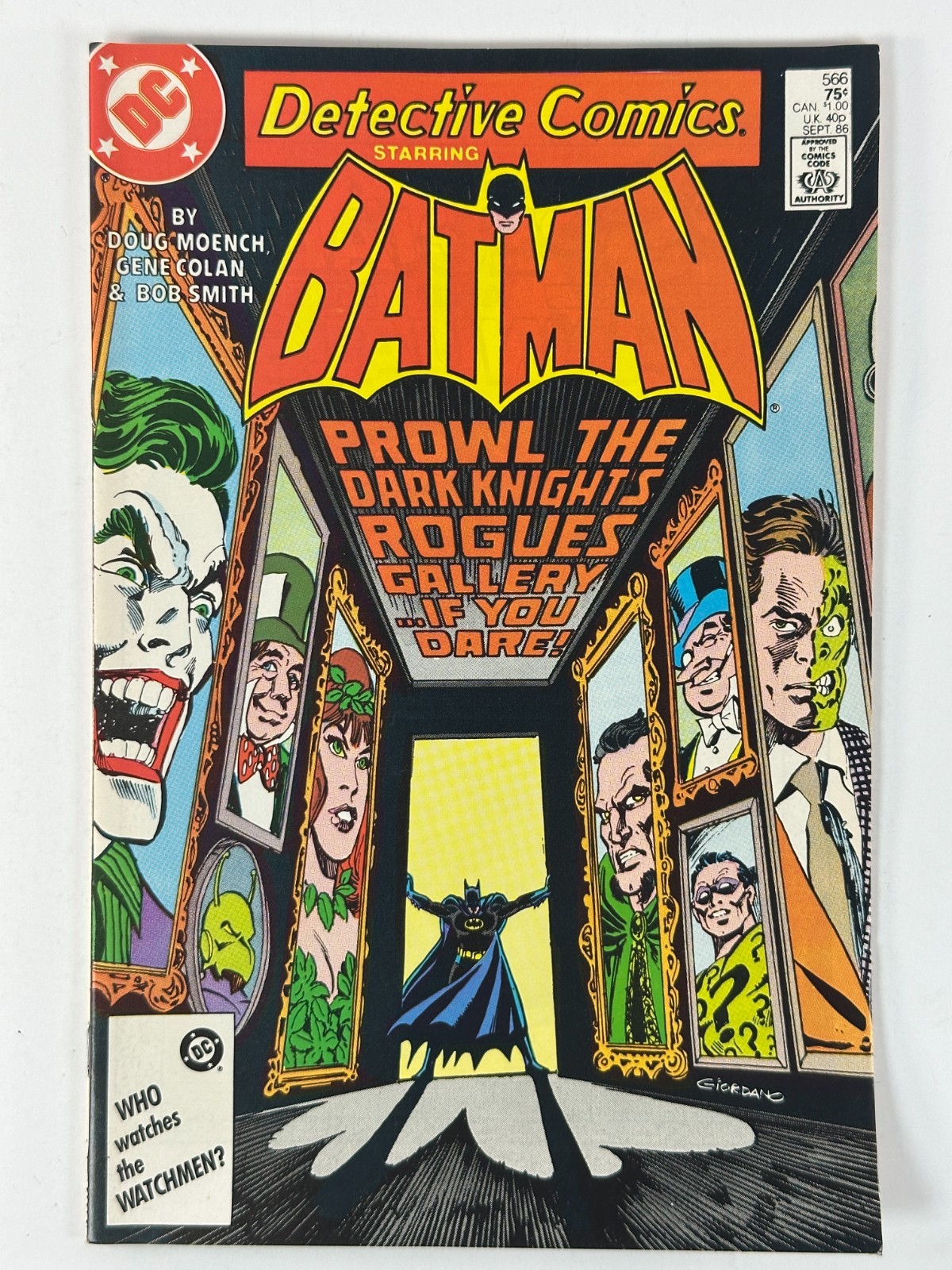 Detective Comics #566 Batman Rogues Gallery Joker due facce DC Comics 1986