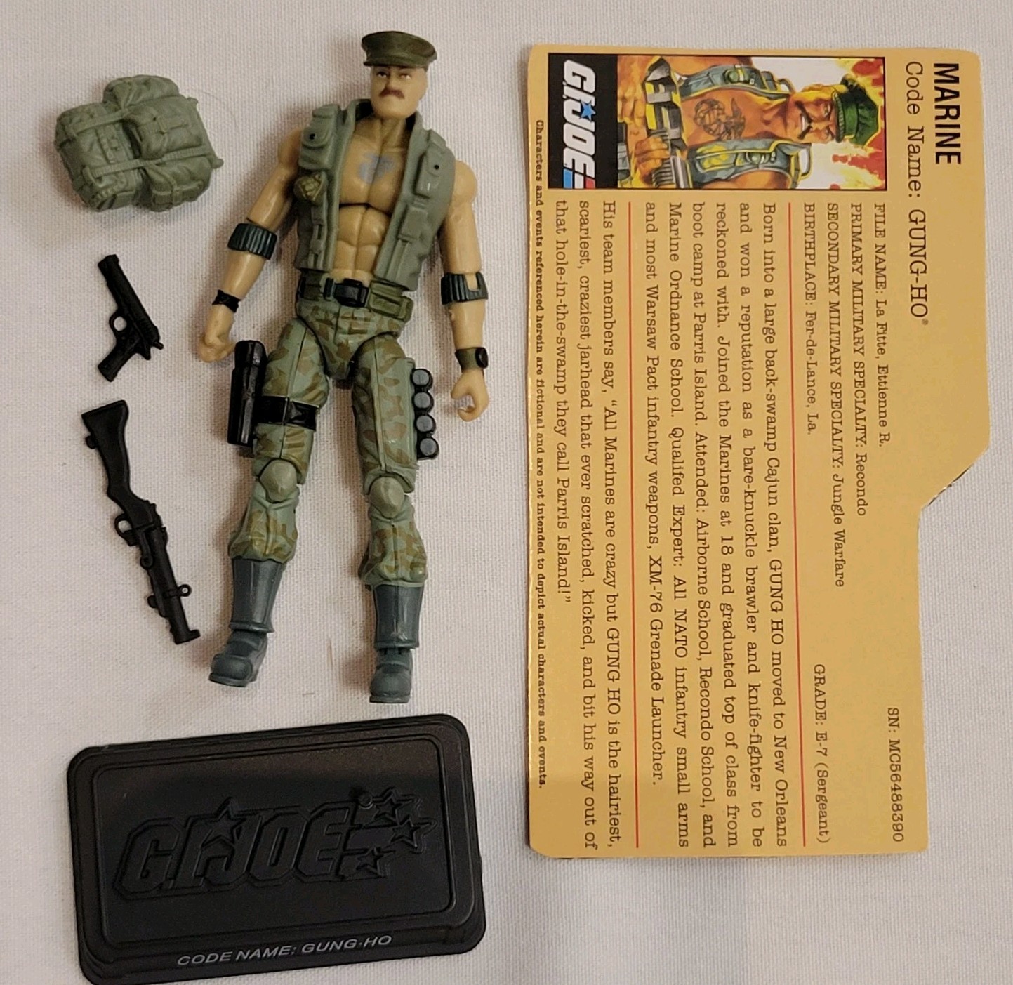 2007 Hasbro GI Joe Gung Ho v18 Marine Action Figure 25th Anniversary
