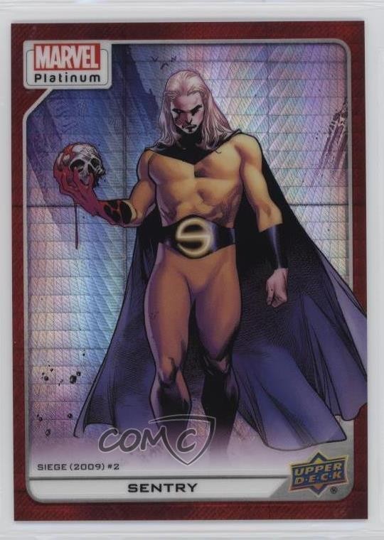 2023 Upper Deck Marvel Platinum Alta Serie Prisma Rosso 8/199 Sentinella #113 0q2