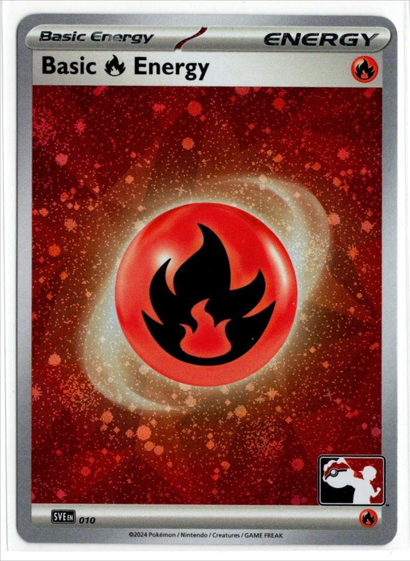 Play! Pokemon Prize Pack 6 Cosmo Holo Fire Basic Energy SVE010