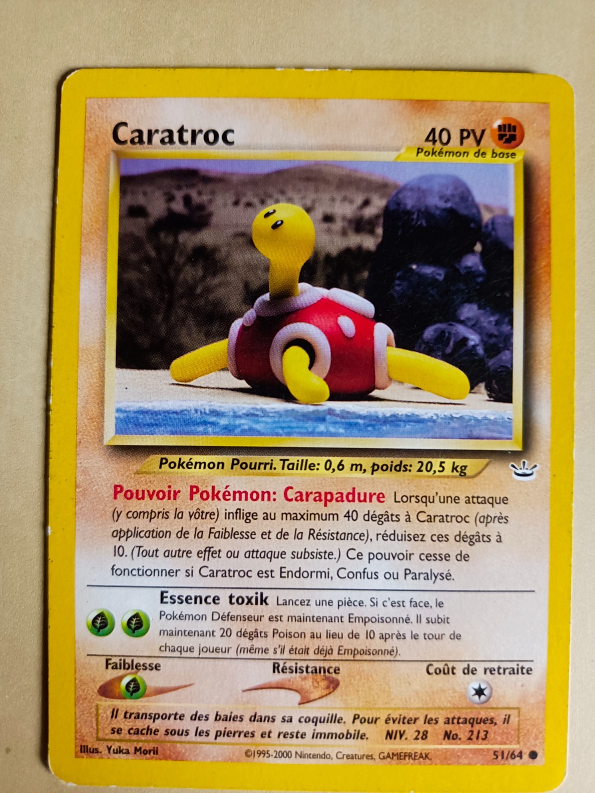 Carte Pokémon Caratroc 51/64 Edition 2 Ed 2 Néo Révélation Wizards FR 1