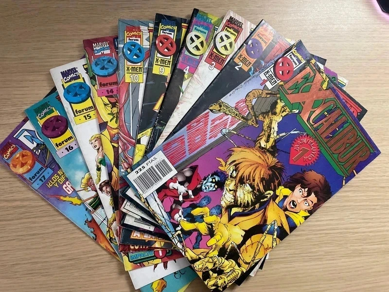 Lote 10 Cómics Mutantes X-Men y Excalibur - Marvel Forum