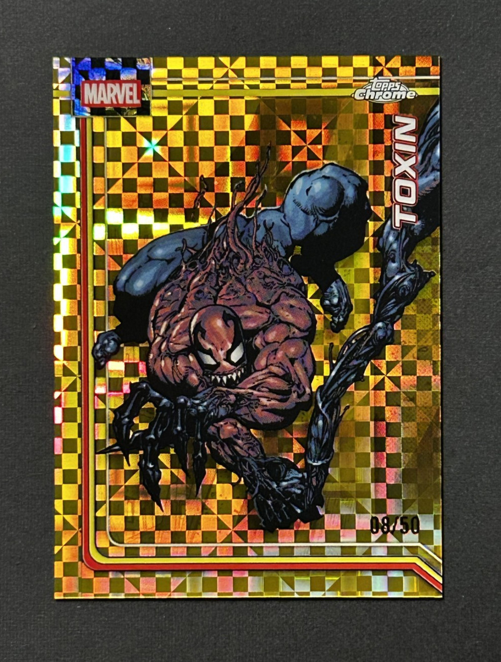 2026 Topps Chrome Marvel Comics #181 Tossina ORO X-Fractor /50