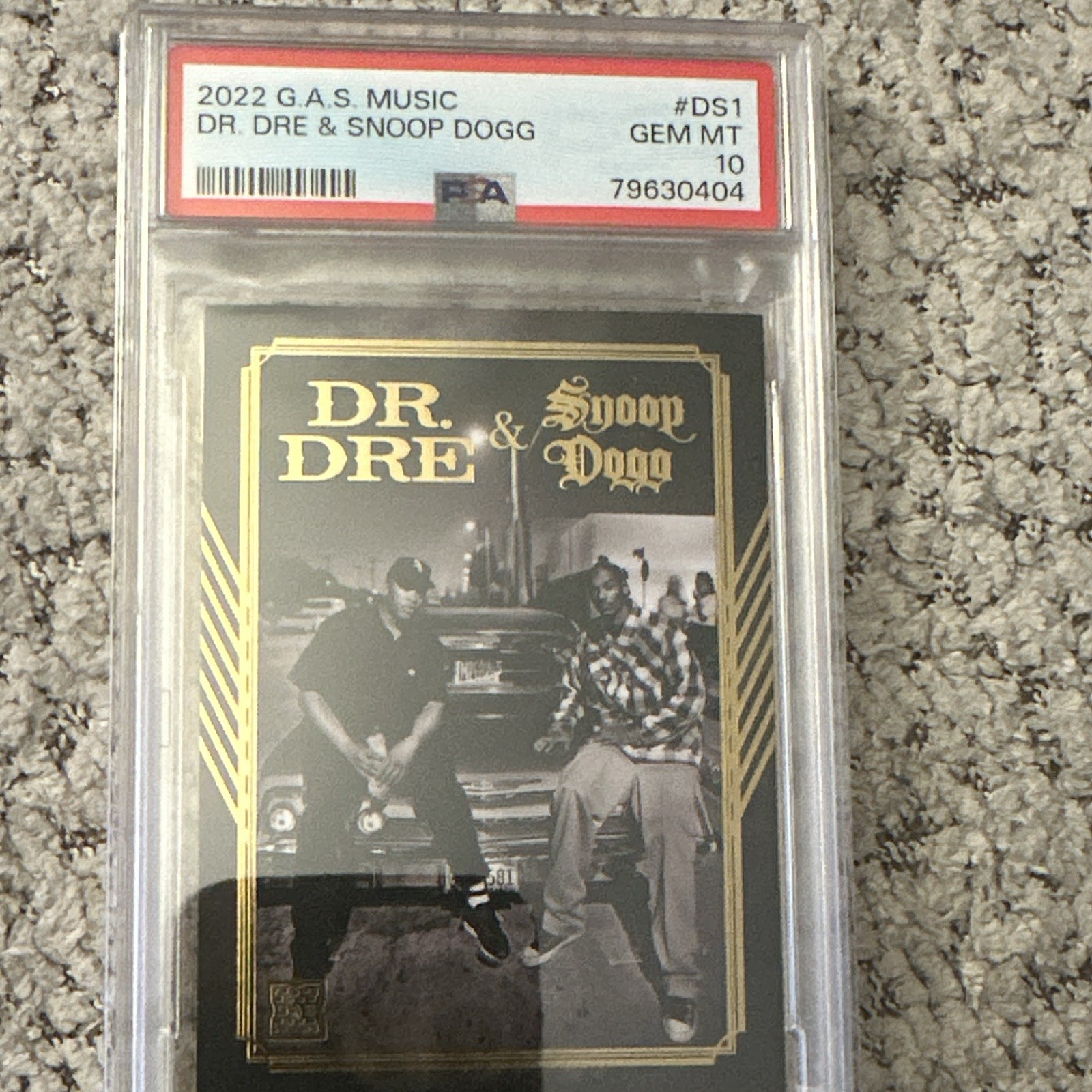 G.A.S. Carte collezionabili 2022 G.A.S. Music DS-1 Dr. Dre & Snoop Dogg PSA 10
