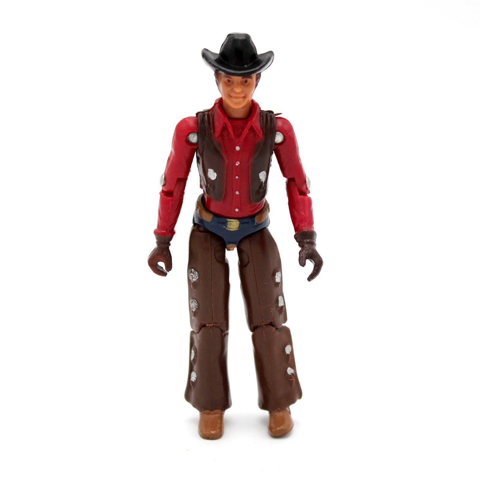 Wrangler Brand Luke Bronco Buster, figurina cowboy originale d'epoca 1983, Ertl