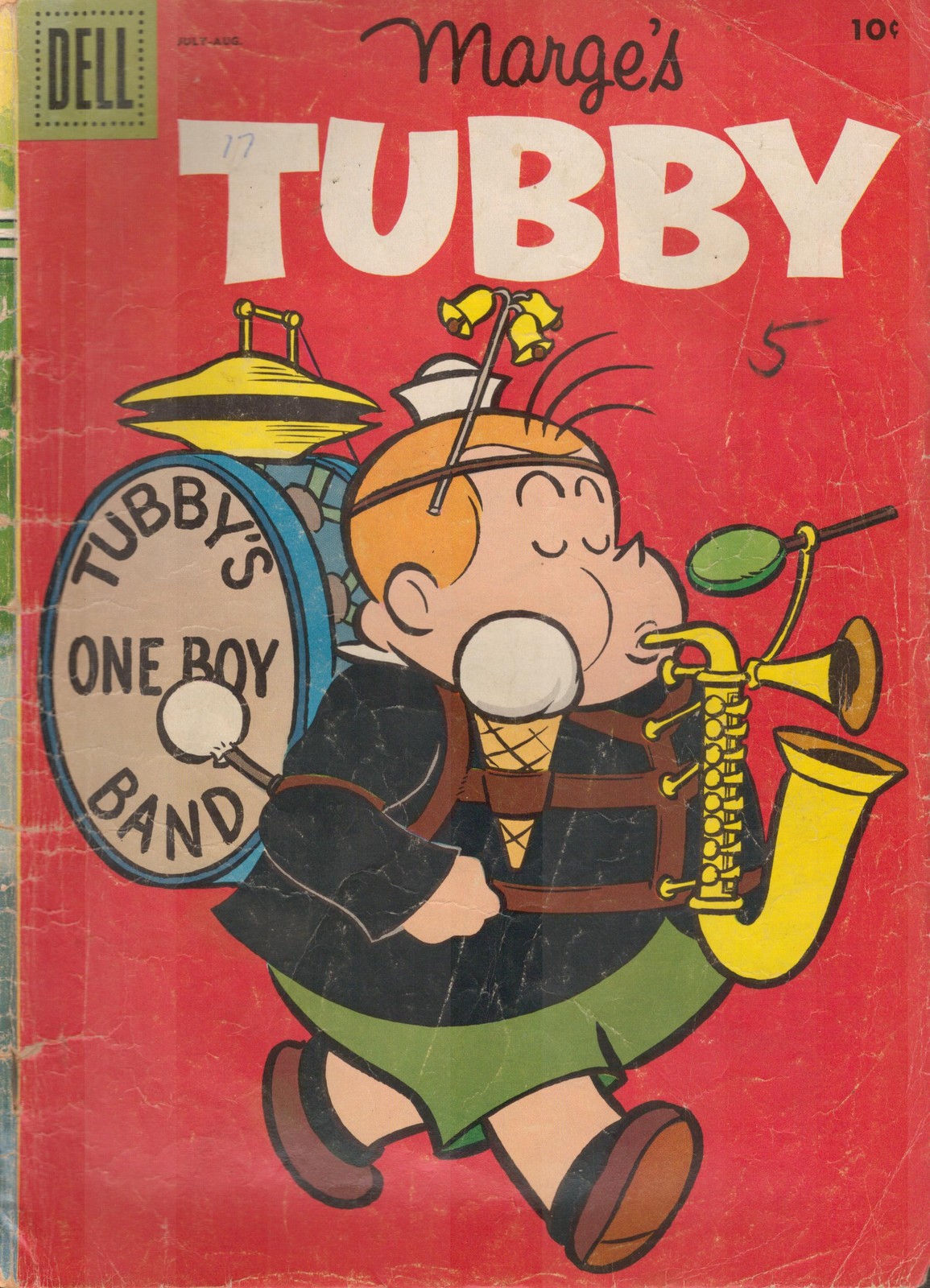 53354: DELL COMICS MARGE’S TUBBY #17 VG Grade
