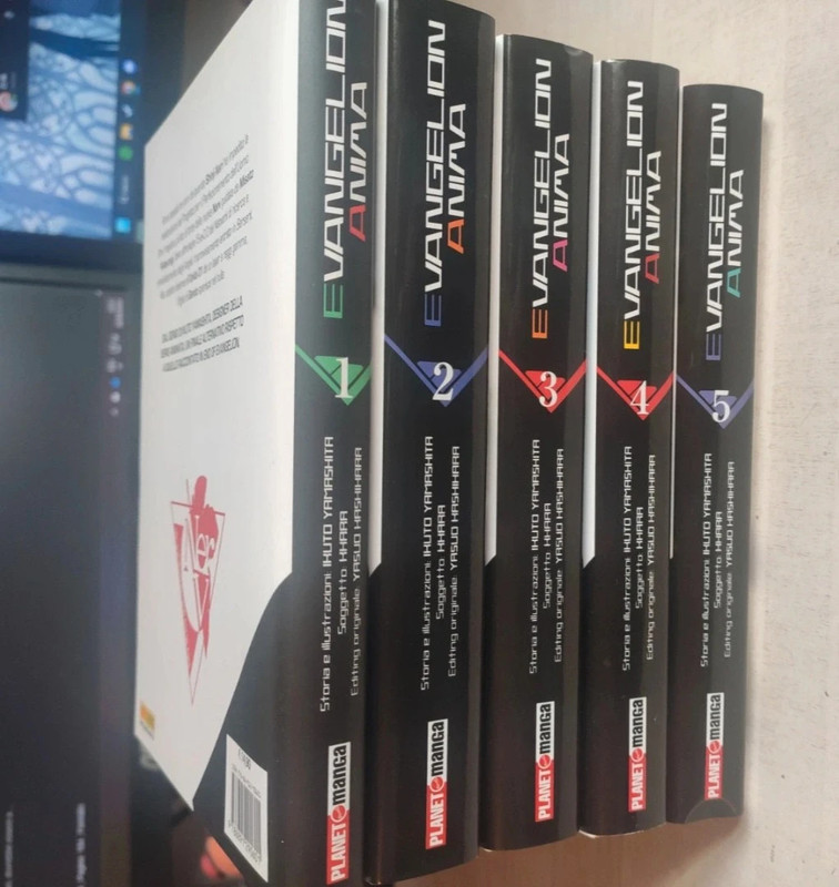 "Evangelion Anima" light novel completa rara in italiano