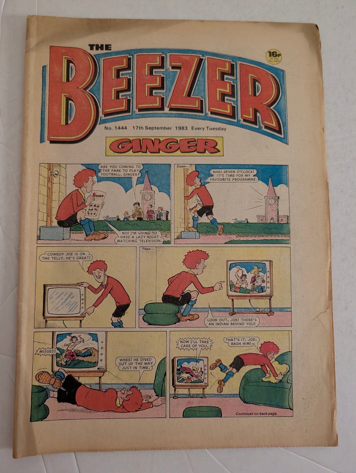 The Beezer Comic No 1444, September 17th 1983.