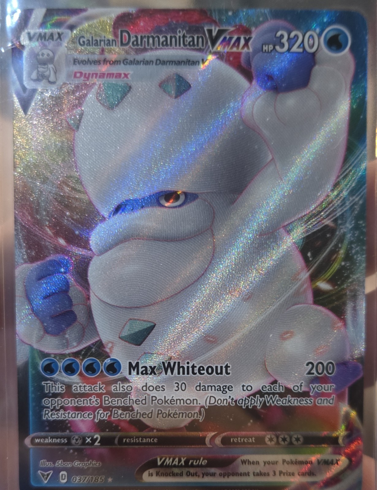 Galarian Darmanitan VMAX 037/185 Swsh04: Vivid Voltage Holo