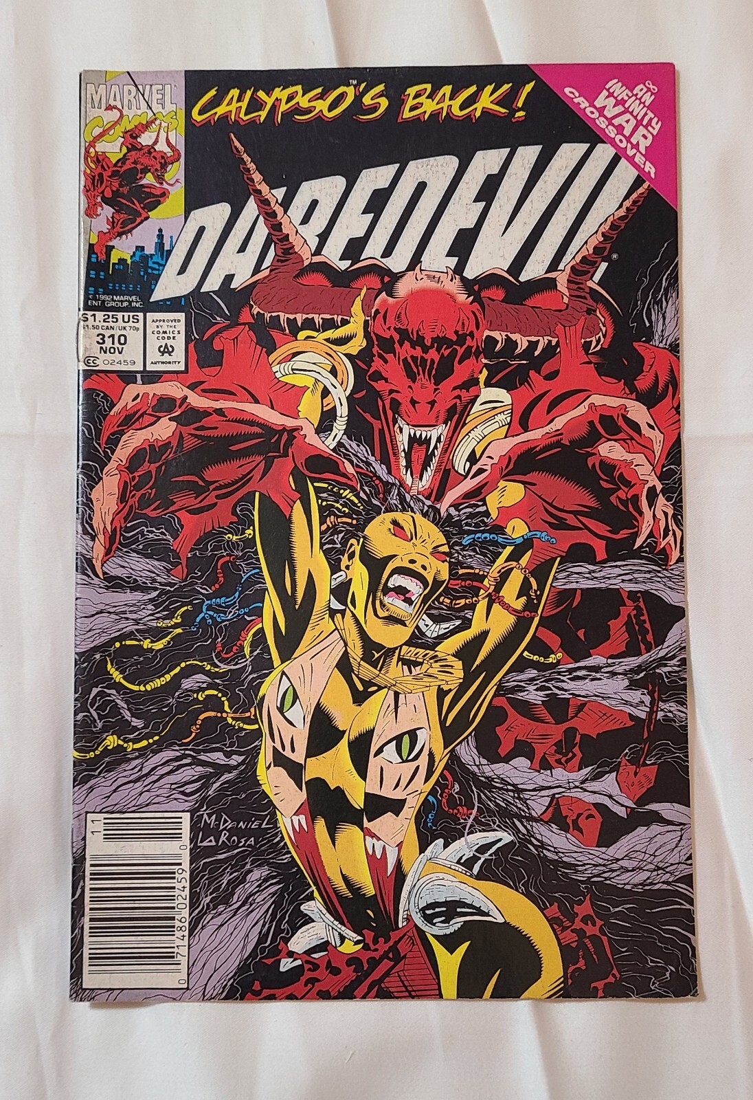Daredevil #310 Marvel Comics novembre 1992 1° Calypso Matt Murdock Herdling VF 