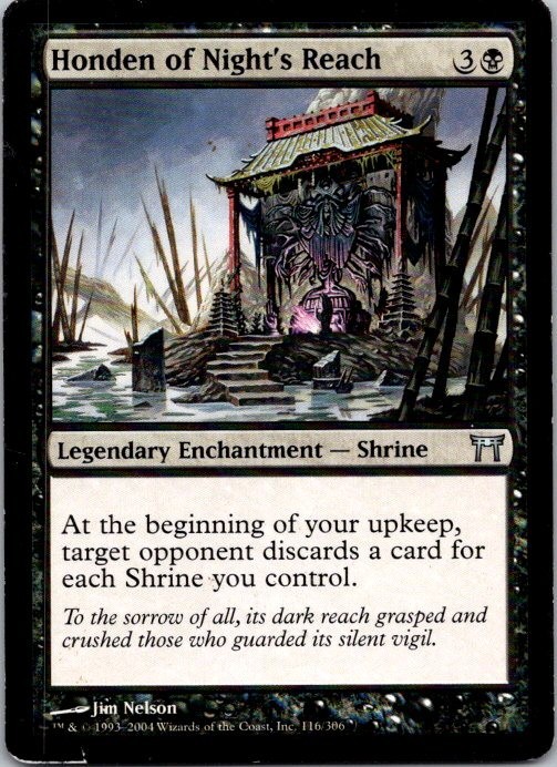 Lot of 5 MTG Magic The Gathering Honden of Night's Reach Kamigawa See Scans