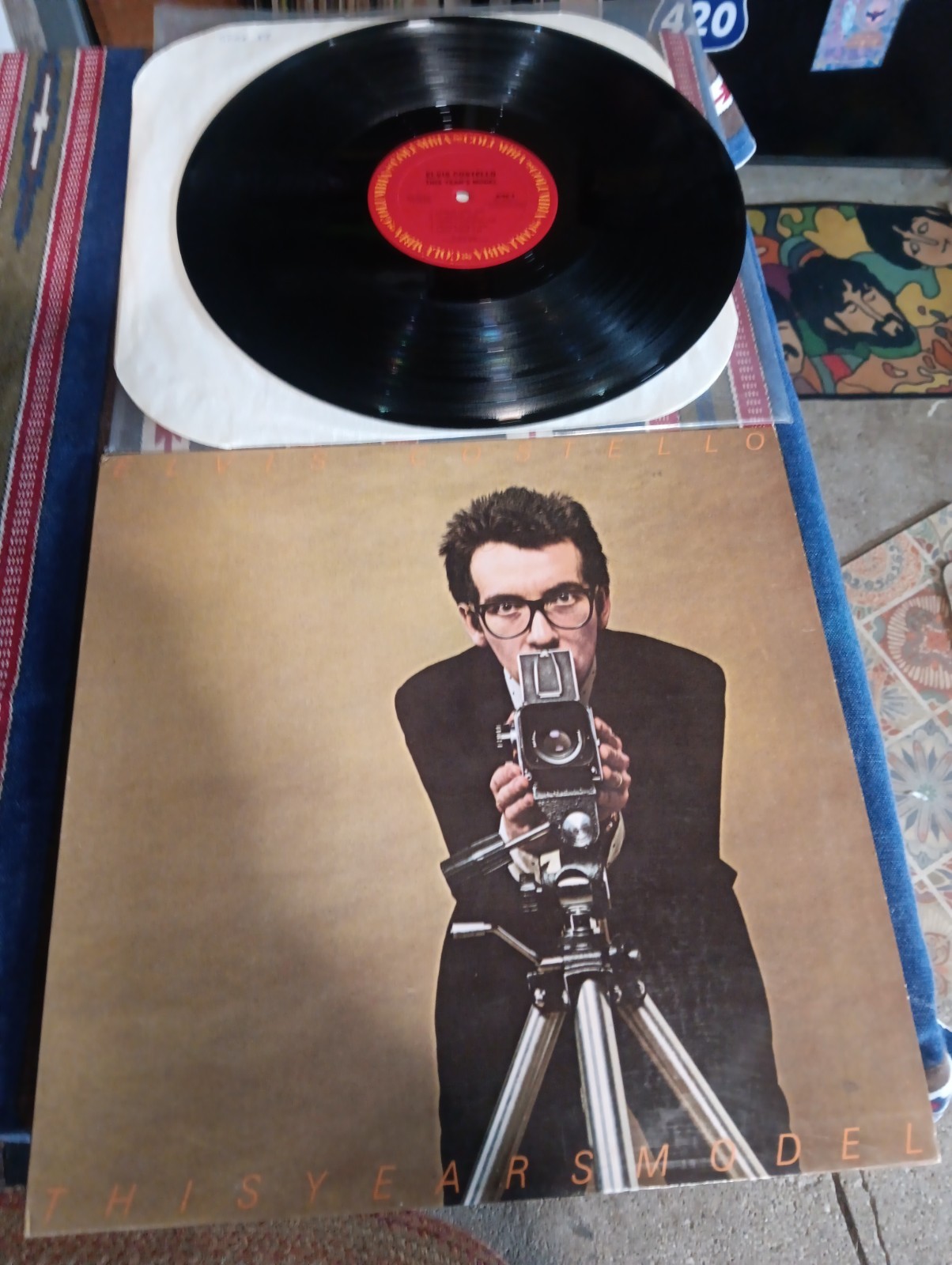 This Year's Model LP by Elvis Costello vinyl 1984 PC35331 Ultrasonic Cleaned G+