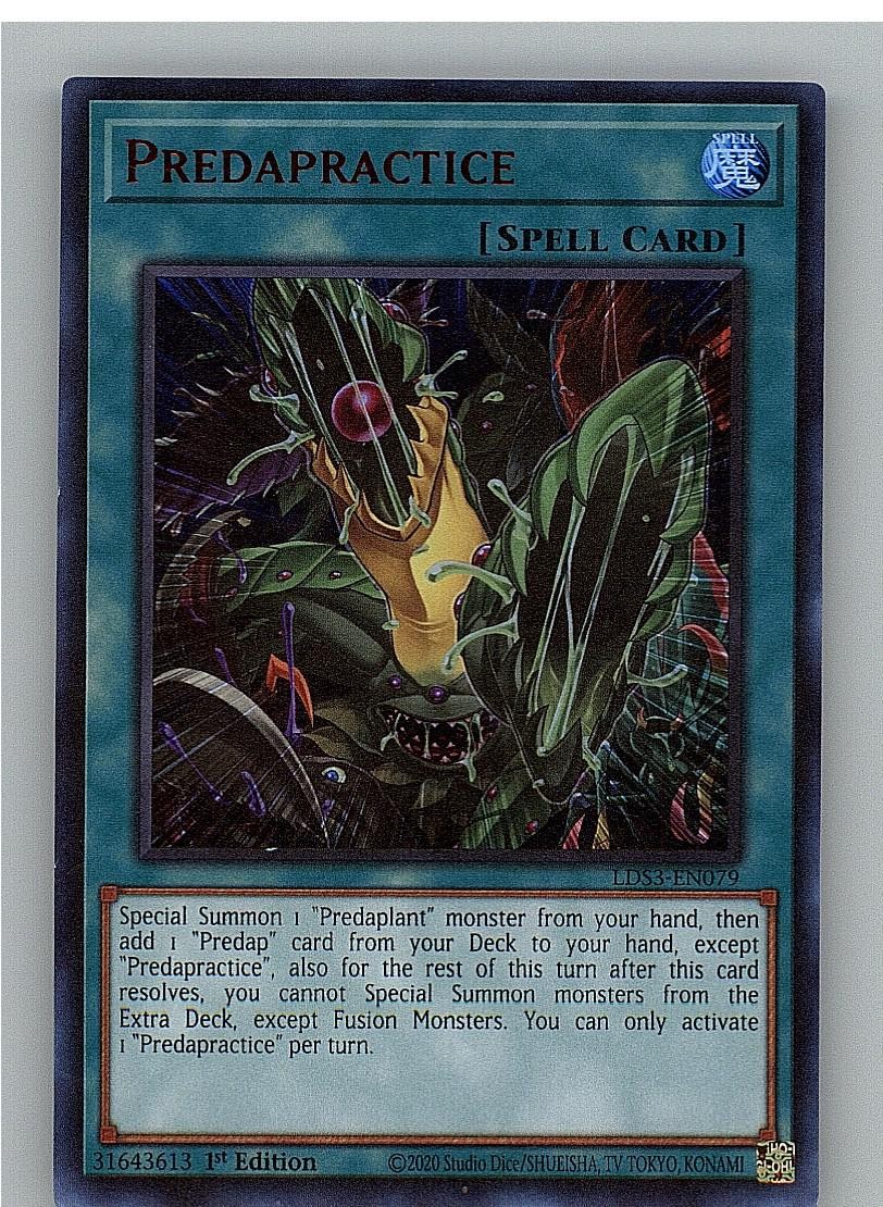 Predapractice (Blu) LDS3-EN079 Yu-Gi-Oh 1° Edizione LP
