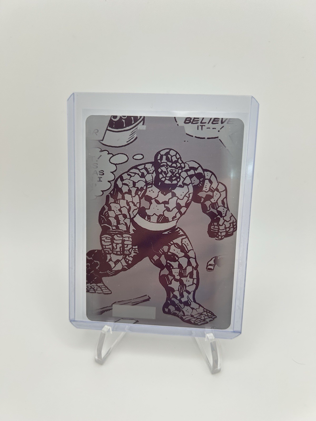 2024 UD Marvel Allegiance the Infinity Trilogy Thing piastra di stampa magenta 1/1