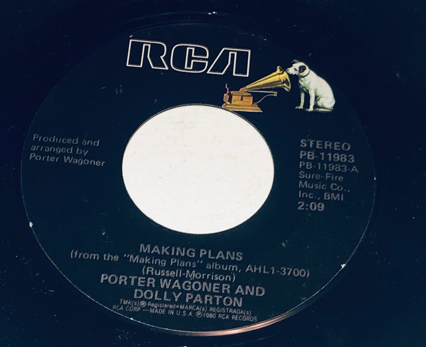 Porter & Dolly Making Plans & Beneath The Sweet Magnolia Tree 45 Rpm 233C02