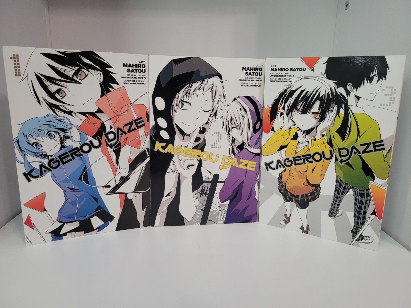 Kagerou Daze Manga Vol 1-3 Set Libri Inglese Mahiro Satou Yen Press Paperback​