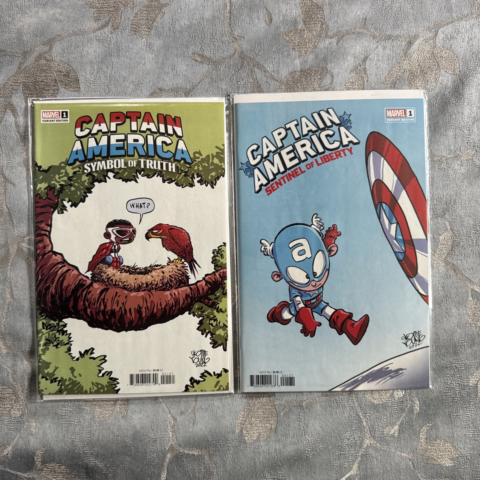 Captain America #1 Simbolo della Verità e Sentinella della Libertà Skottie variante Young