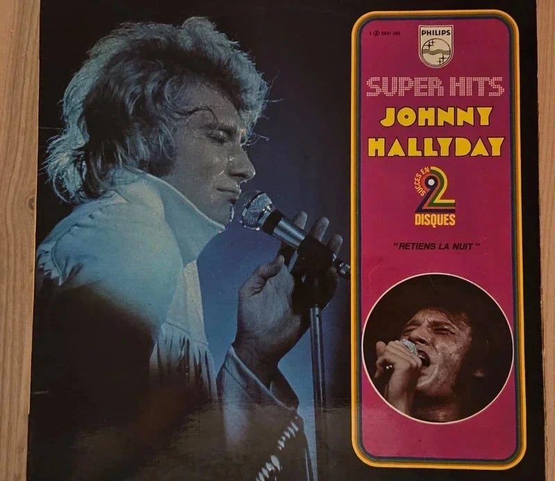 Double vinyle Johnny Hallyday super hits