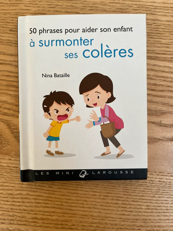 livre mini Larousse 50  phrases pour surmonter la colère