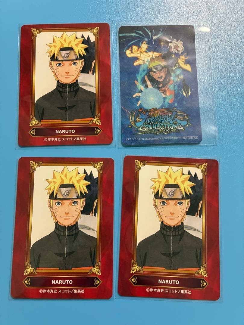 Set 4 adesivi NARUTO Jump Fair 26 Holo Gram