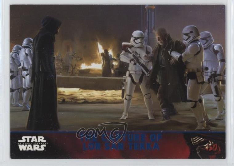2015 Topps Star Wars: Il Risveglio della Forza Serie 1 Storyline spada laser blu 12zm