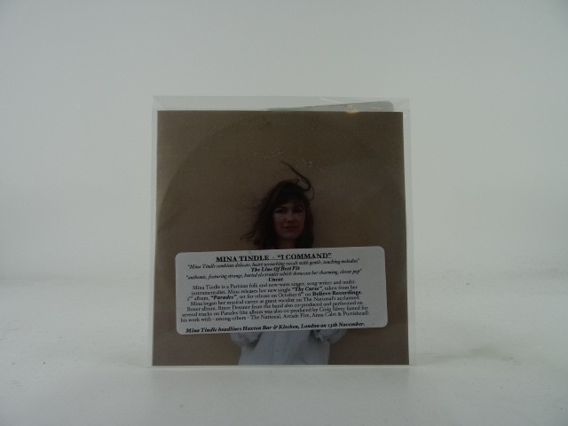 MINA TINDLE I COMMAND (A85) 2 Track Promo CD Single including Picture Sleeve BEL