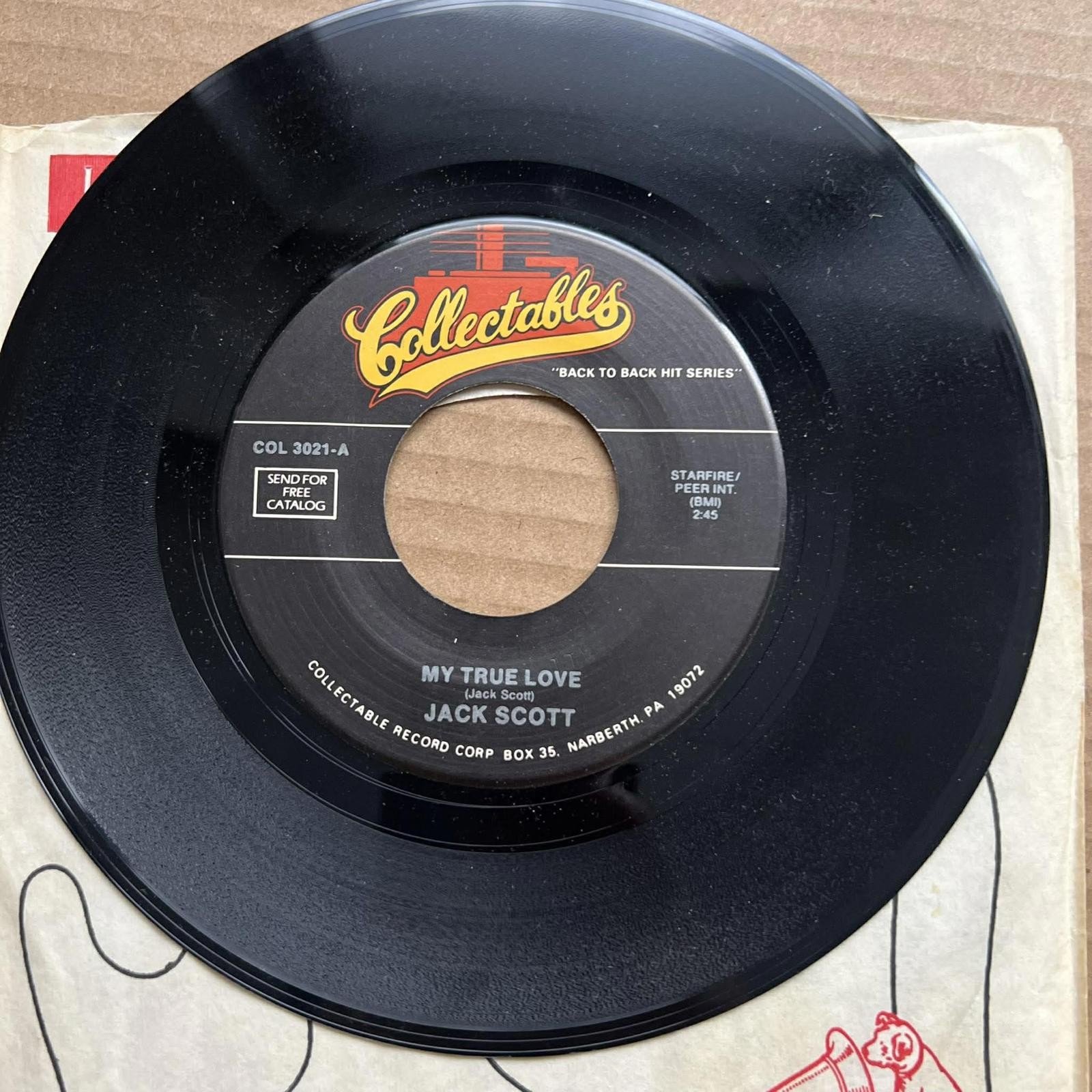 Jack Scott - Goodbye Baby/My True Love 45rpm VG+ R44
