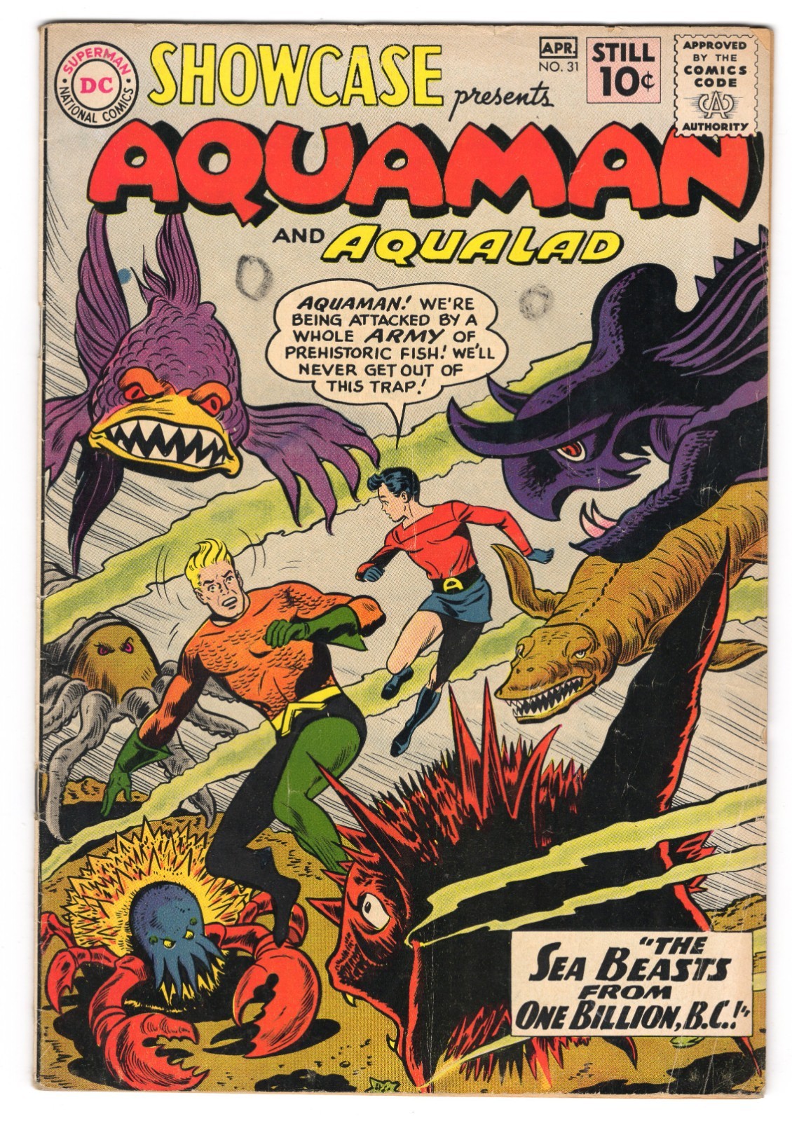 Vetrina 31 1961 DC Comics VG+ 4.5 Aqualad 2° Aquaman
