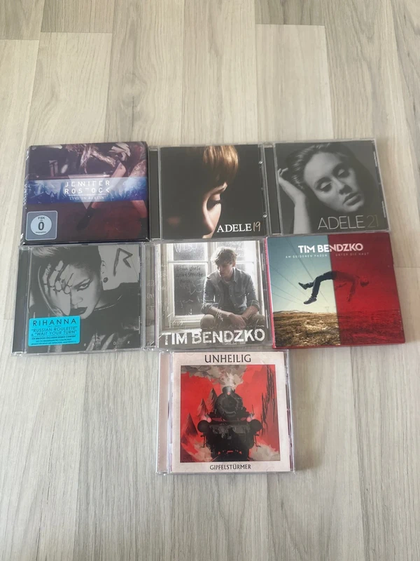 Cd Sammlung Adele,unheilig, Tim bendzko, Jennifer Rostock, Rihanna