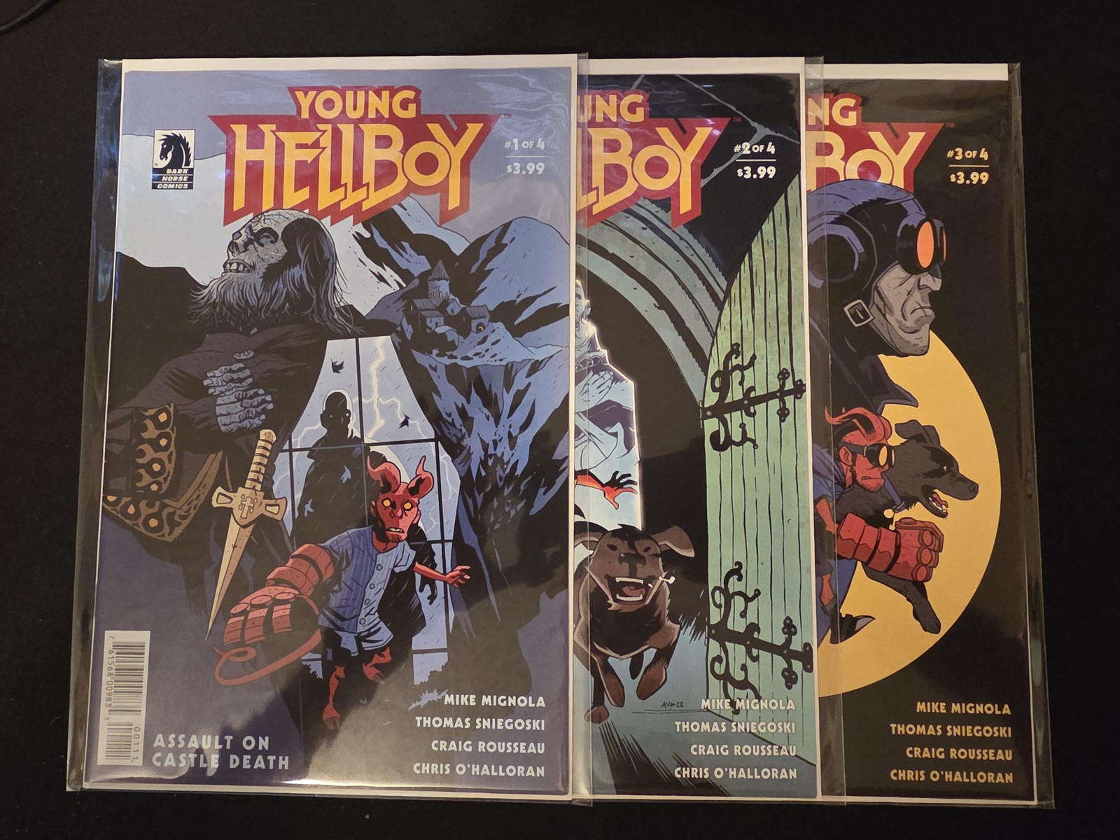 (LOT 3) Young Hellboy Assault on Castle Death #s 1 2 & 3 2022 VFNM See Pics