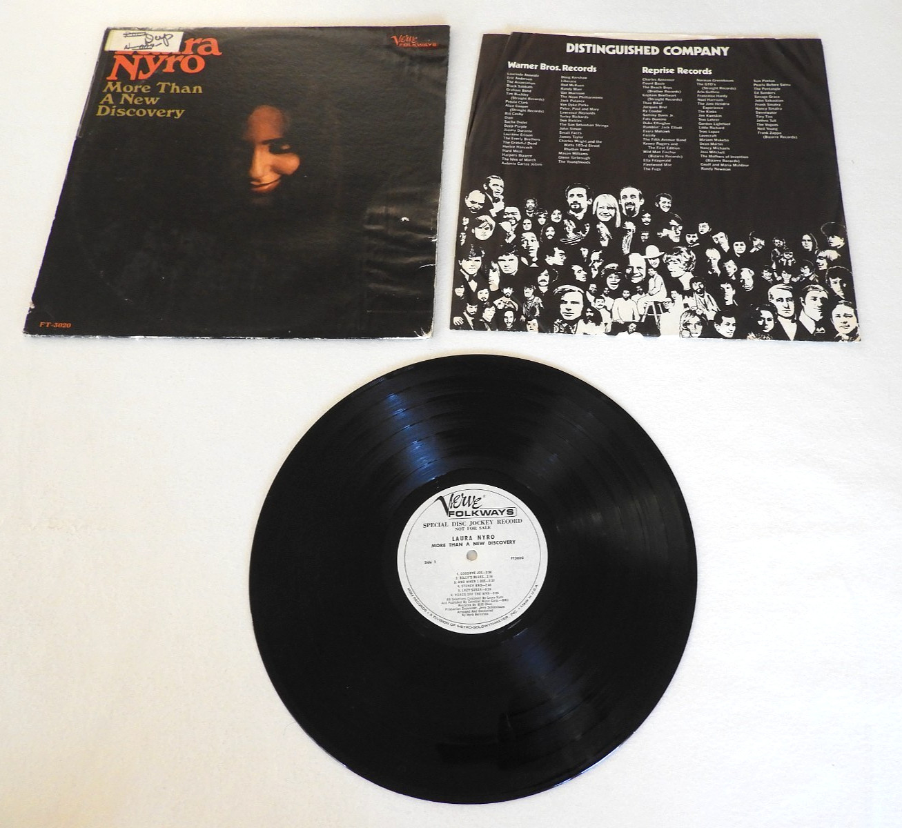 Laura Nyro - More Than A New Discovery LP Vinyl Record Verve Folkways FTS 3020
