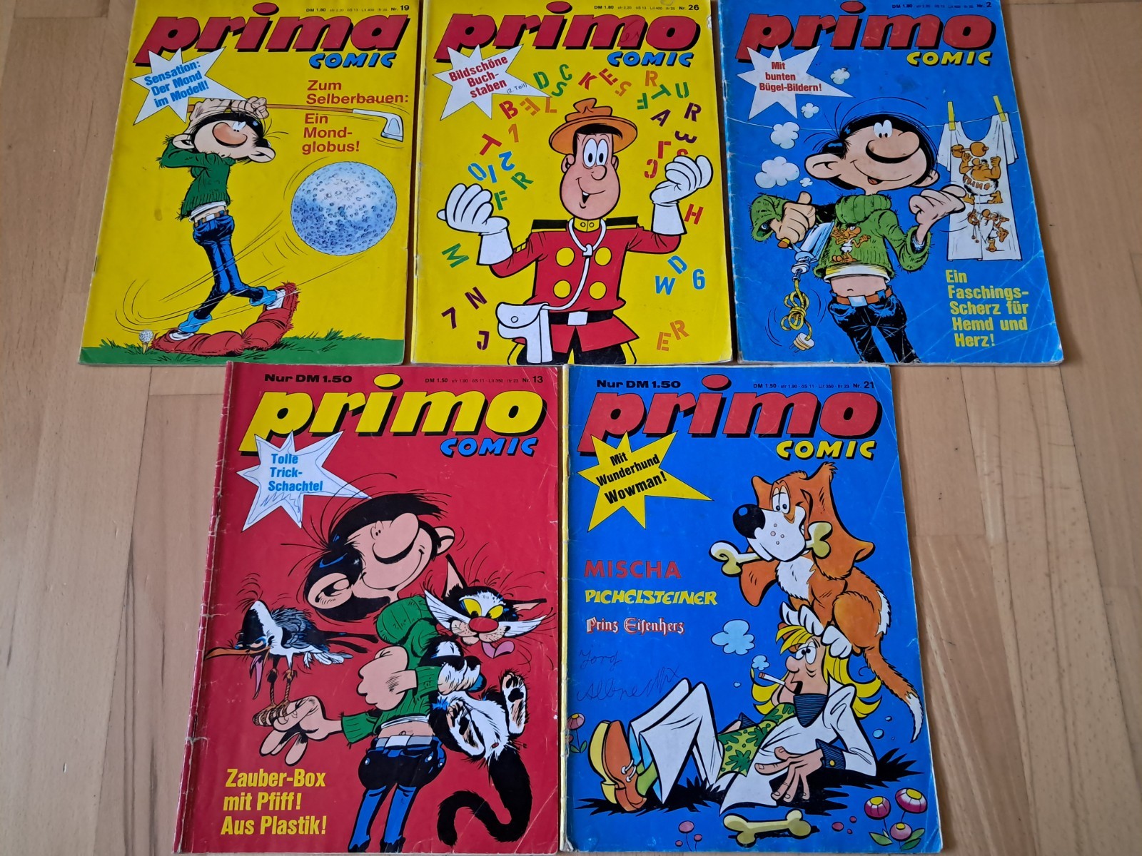 Fumetto Prima/Primo - Raccolta 5 fumetti del 1971-72 Lucky Luke, Jo-Jo...